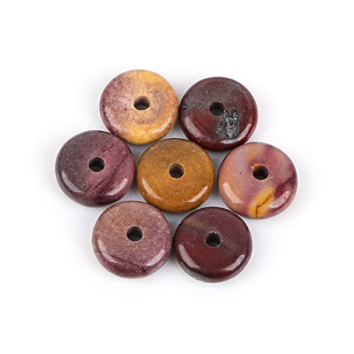 JOE FOREMAN 2x6mm Natural Mookaite Jasper Jasper Stone Heishi Disc Rondelle Spacer Beads for Jewelry Making Full 15" Strand Energy Stone Healing Power Crystal - color: Mookaite Jasper