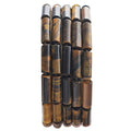 BEADIA Natural Yellow Tiger Eye Tube Beads 13x4mm 30pcs Cylinder Loose Semi Gemstone Beads for Jewelry Making Design - color: Yellow Tiger Eye Cylinder