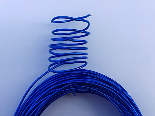 15 Gauge Anodized Aluminum Wire 49 Feet for Jewelry Making Craft DIY（1.5mm,Royal Blue,41509） - color: Royal Blue, size: 15 Gauge