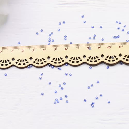 Transparent Dark Blue with Silver Lined Beads Size 12/0 Crafts Glass Seed Beads 2mm for Jewelry Making (Total About 100g About 11000pcs) - color: Transparent Dark Blue with Silver Lined, size: 2mm