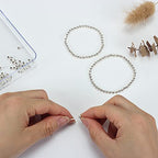 LolliBeads (R) Silver Plated Smooth Round Metal Beads 4 mm 600 Pcs - color: Silver 600 Pcs 4mm
