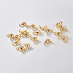 1000 PCS 2 Color Metal Open Bead Tips Knot Covers Bead Tips Knot Covers for Jewelry Making