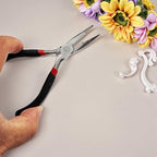5 Sets Jewelry Pliers Kit, Steel Jewelry Making Tools, for Bracelets, Earrings, Craft Projects, Black