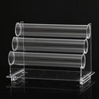 ChezMax Triple Tier Jewery Display Removable Bracelet Holder Jewelry Stand Necklace Stand Jewelry Towers and Watch Holder for Home Organization - color: D- Clear