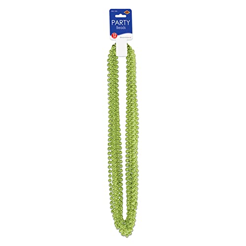 Party Beads - Small Round - size: 12-Pack, style: Light Green (12-Pack)