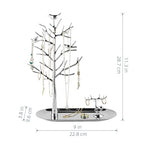 MORE&LESS Tree and Deer Jewelry Rack,for Ring Earrings Necklace Bracelet,Suitable for living rooms, bathrooms,offices,etc. - color: C Tree&Deer