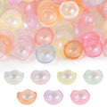 150Pcs Eggshell Luminous Acrylic Beads Cone for Jewelry Making Glow in The Dark Transparent Spacer Beads Bulk for Bracelet Earring Necklace DIY Craft Gift - color: Luminous Eggshell- 150 pcs