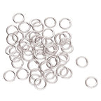 The Beadsmith Open Jump Rings – 4mm, Silver Plated, 22-Gauge (0.61mm) Wire Thickness, 144 Pieces – Findings for Making Keychains, Charms, Chain Mail and Body Jewelry - color: Silver, size: 4mm - 21 Gauge