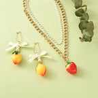 Cheriswelry Cup Cake Resin Pendants Lovely Food Sweet Dessert Dangle Charms Links Hanging Ornament with Metal Loop Fruit Pendants for Key Chains Bracelet Necklace Jewelry Making - color: Mixed Color Fruit