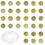 4mm 200pcs Natural Stone Round Beads Canadian Jade Genuine Stone Beading Loose Gemstone DIY Charm Smooth Beads for Bracelets Necklaces Earrings Hole Size 1mm (Canadian Jade 4mm) - color: Canadian Jade, size: 4mm