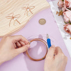BENECREAT 19.7FT 26 Gauge Flat Copper Wire, 1.5mm Wide Flat Craft Wire Tarnish Resistant Jewelry Wire for DIY Jewelry Craft Making - size: 1.5mm