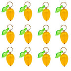 50pcs Glass Pendant Charms - Multicolor Theme Drops for Necklace Craft, Jewelry Making Supplies (Various Styles) - style: Mango