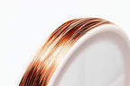 21 Gauge, 99.9% Pure Copper Wire (Round) Dead Soft CDA #110 Made in USA - 1 Ounce (24FT) by CRAFT WIRE - size: 21 Gauge, style: 1 Ounce