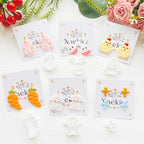 Easter Polymer Clay Cutters Set - 12pcs Sharp & Durable Bunny, Chick, Egg & Lily Shapes for DIY Earring Jewelry Making, Soft Clay Crafts & Spring Holiday Supplies - color: 2L color