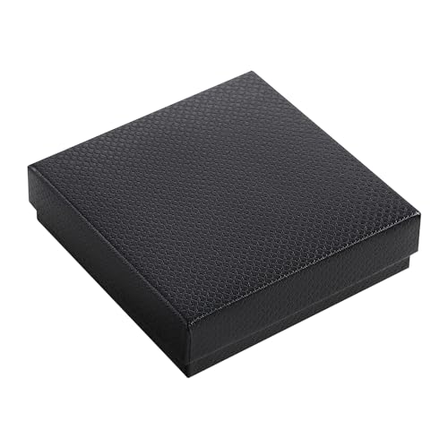 GEFTOL Jewelry Gift Boxes 20 Pack 3.5x3.5x1 Inch Cardboard Jewelry Boxes,Small Gift Boxes for Jewelry Earrings Necklaces Handmade Bangles Bracelets(Black) - color: Black, size: 3.5x3.5x1 Inch (Pack of 20)