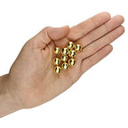 145 Round Gold Acrylic Beads 12mm Diameter with 2mm Hole for Crafts - color: Gold, size: 12mm