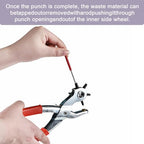 Revolving Punch Plier Kit,Leather Hole Punch Tool Set for Belts,Strap,Shoes,Fabric,Watch Bands,Straps, Dog Collars, Saddles,Belt or Craft Projects,Heavy Duty Rotary Puncher (Standard Hole Puncher) - color: Standard Hole Puncher