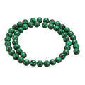 HARFINGTON 50pcs Natural Stone Beads 6mm Malachite Round Gemstone Stone Loose Beading Real Genuine Smooth Balls Bead for Jewelry Making Bracelets Necklace Earrings DIY - color: Malachite, size: 6mm