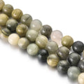 6mm Green Grass Jade Stone Beads Natural Crystal Gemstone Round Loose Beads for DIY Jewelry Making 15"/Strand - color: Green Grass Jade, size: 6mm