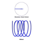 3mm Aluminum Craft Wire, 50 Feet 9 Gauge Bendable Anodized Metal Wire for Sculpting, Jewelry Making, Armature Making, Wire Weaving and Wrapping - size: 3mm, style: Blue