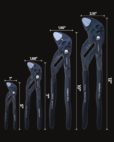 toolant 5-Inch Pocket Adjustable Plier Wrench, Zinc Phosphate CR-V Steel with Smooth Parallel Jaws and Pouch – Compact Portable Wrench for Plumbing, Nuts, Auto & Home Repairs - size: 5inch