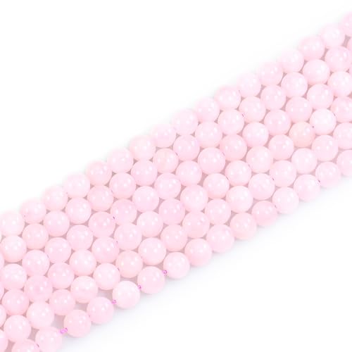 4mm Natural Gemstone Round Small Beads for Jewelry Making Pink Crystal Stone Beads for Bracelets Necklace Earrings (Rose Quartz (15"/Strand)) - color: Rose Quartz, size: 4mm (15"/Strand)
