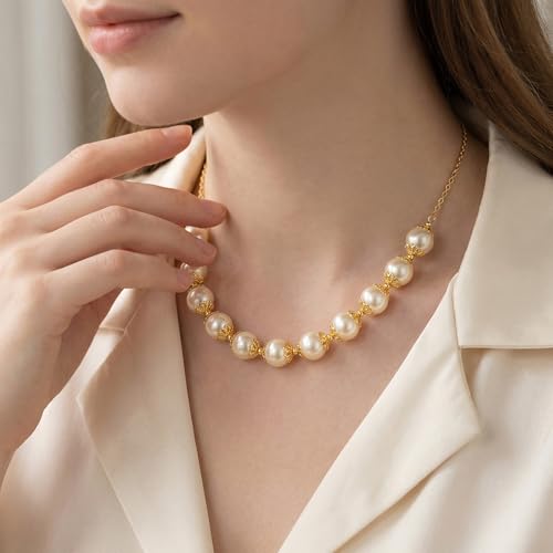 ANCIRS 600pcs 9mm Spacer Beads Caps for Jewelry Making, Metal Hollow Flower Bead Caps for Bracelet Necklace- Gold - color: Gold-600pcs-9mm
