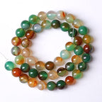 8mm 45pcs Natural Peacock Agates Beads for Jewelry Making Semi Precious Loose Gemstones Beads DIY Bracelet Necklace 15" 1 Strand - color: Peacock Agate, size: 8mm