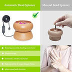 Xmada Electric Bead Spinner - Clay Bead Spinner with 2PC Beading Needles and Seed Beads, Waist Beads Kit, Bead Spinner for Jewelry Making, Electric | Speed Adjustment Beading Tools (Original) - color: Original