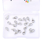 BEADIA Platinum Plated Lobster Clasps Non Tarnish 10mm 20pcs for Jewelry Making Findings - color: Lobster Clasps Platinum, size: 10mm