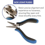 The Beadsmith Ergonomic Flat Nose Pliers – 5 inches (127mm) – Comfortable Ergonomic Grip, Double-Leaf Springs & Polished Steel Head – Extra-Fine Tips for Precision to Medium Level Work - style: Flat Nose