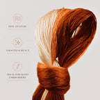 Natural 100% Silk Thread, Handmade Embroidery Thread Silk Floss 12 Colors 110m Each (76) - color: 76