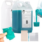 BBDINO Silicone Mold Making Kit - Super Elastic Silicon for Mold-Making 2 Gallons - Platinum Grade 1A:1B Mixing- Ideal for Resin/Silicone/Soap Molds Casting Jade Green - color: 282 Oz Jade Green