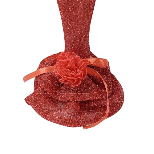 2 PCS Set Jewlery Display Shoe Ring Holder - Mannequin Necklace Display Bracelet Orgaziner (Red) - color: Red