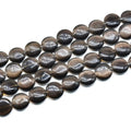 26pcs 15mm Brown Cat's Eye Coin Stone Loose Gemstone Beads Semi-Precious Craft Supplies for DIY Jewelry Making - color: Coin15mm Brown