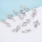 10PCS Random Various Cage Pendants for Pearl Jewelry Making Silver Plated, Design Cage Pendants for Women