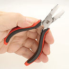 The Beadsmith Flat Nylon Jaw Pliers – Fine Tips – 5 inches (127mm) – Ergonomic Handle with Double Leaf Springs – Jewelry Making Tool for Creating Bracelets, Earrings and Necklaces - size: Flat Nylon Jaw - 5"