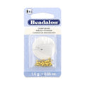 Beadalon Crimp Beads, Size #3, Gold Color, 1.5 g, Approx. 27 pc - color: Gold, size: Size #3, 27 pc