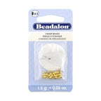 Beadalon Crimp Beads, Size #3, Gold Color, 1.5 g, Approx. 27 pc - color: Gold, size: Size #3, 27 pc