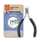 Beadalon Designer Series End Cutter, Dark Blue Vinyl-Free Grips, Stainless Steel, Box Joint, Double Leaf Springs, 4.75 in - color: Dark Blue, style: End Cutter