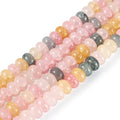 Rondelle Glass Beads About 155~159pcs/strand Imitation Gemstones Loose Spacer Beads for Jewelry Making Bracelet Necklace Earring DIY Crafts, 8x5mm, Pink - color: Pink