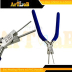 Bail Making Pliers with PVC Grip Handle | for Making S-Hooks, Ear Loops, Jump Loops, Bail, and More - German Stainless Steel ((J4S) 1.70 & 2.70mm Loops) - size: (J4S) 1.70 & 2.70mm Loops