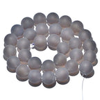 AD Beads Beautiful Natural Matte Gemstone Round Spacer Loose Beads 4-12mm (6mm, 17 Matte Gray Agate) - color: 17 Matte Gray Agate, size: 6mm