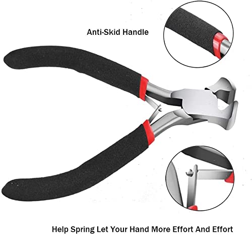 End Cutting Pliers for Jewelry Making, Nail Puller Tool for Carpenter, End Nippers for Zipper Install Stops, Wire Cutting - style: Zipper Install Pliers
