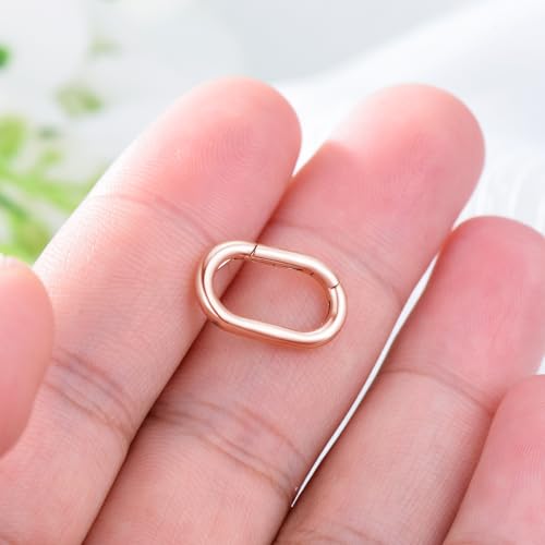 14K Gold Jewelry Clasp Necklace Extender Clasp Bracelet Extension Connector for DIY Necklace Bracelet Anklet Jewelry Making (Style 3-Rose) - size: Style 3-Rose