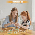Lisaruq Jewelry Making kit, 20+Varieties, 300+Natural Stone Beads, 1700+Beads 、Accessories and Storage Box, can DIY 50+Bracelets, Necklaces, Earrings，Rings, etc. Suitable for Adults