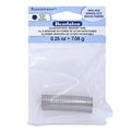 Beadalon Remembrance Stainless Steel Memory Wire, Heavy Duty Round, Bracelet, Large, Bright, 1 oz, Approx. 30 coils - size: Ring, Small, style: 0.25 oz, approx 75 coils