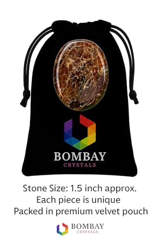 Garnet Worry Stone – Natural Polished Thumb Palm Stone for Energy, Passion & Grounding – Pocket Crystal for Focus & Inner Strength - color: Garnet