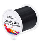 anezus 20 Gauge Jewelry Wire, 28 Yards Craft Wire Tarnish Resistant Copper Beading Wire for Jewelry Making Supplies and Crafting(Black) - color: Black