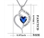 Forever Connected Mother & Son Necklace – Heart Pendant Gift for Mom, Sterling Silver Jewelry for Mother's Day or Birthday - style: Mom C